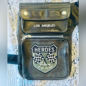 NWT Heroes Motors Los Angeles Men’s 100% Genuine Leather Leg strap